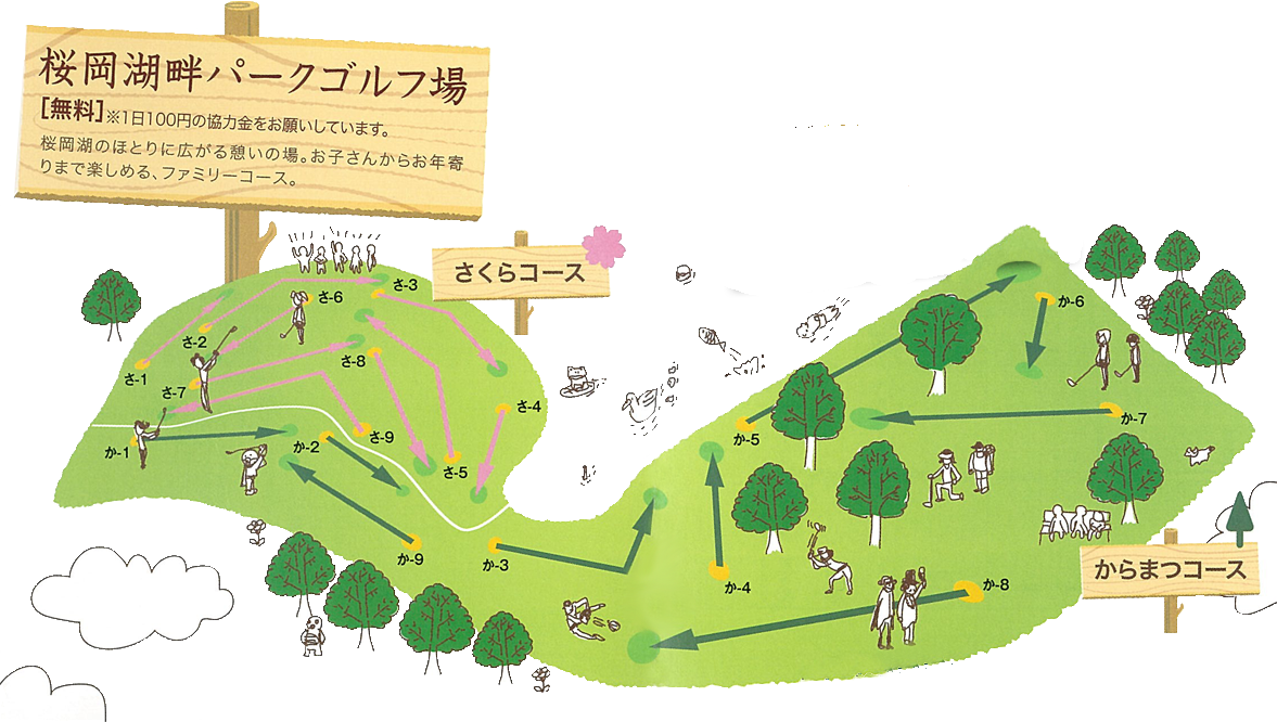 桜岡湖畔パークゴルフ場